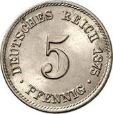 Obverse 5 Pfennig 1875 C