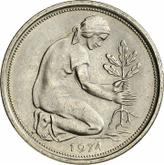 Reverse 50 Pfennig 1974 D