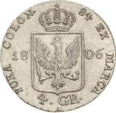 Reverse 4 Groschen 1806 A Silesia