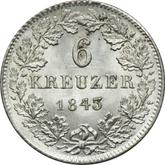 Reverse 6 Kreuzer 1843