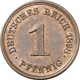 Obverse 1 Pfennig 1898 F