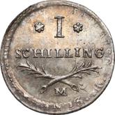 Reverse 1 Shilling 1812 M Danzig