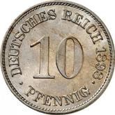 Obverse 10 Pfennig 1898 E