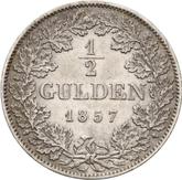 Reverse 1/2 Gulden 1857