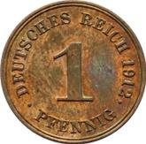 Obverse 1 Pfennig 1912 G