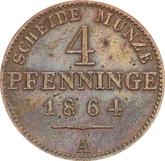 Reverse 4 Pfennig 1864 A