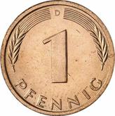 Obverse 1 Pfennig 1986 D