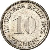Obverse 10 Pfennig 1909 A