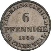 Reverse 6 Pfennig 1854 B