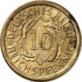 Obverse 10 Reichspfennig 1924 F