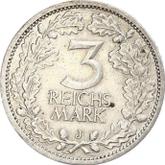 Reverse 3 Reichsmark 1932 J