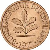 Reverse 1 Pfennig 1977 G