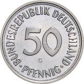 Obverse 50 Pfennig 1966 G