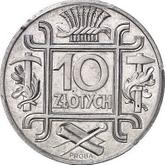 Reverse 10 Zlotych 1938 Pattern