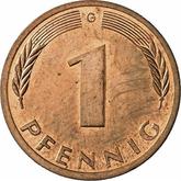 Obverse 1 Pfennig 1991 G