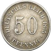Obverse 50 Pfennig 1875 H