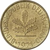 Reverse 10 Pfennig 1971 D