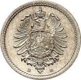 Reverse 5 Pfennig 1876 D