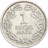 Reverse 1 Reichsmark 1927 J