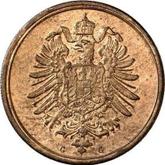 Reverse 1 Pfennig 1874 G