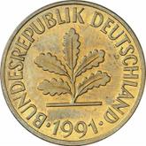 Reverse 10 Pfennig 1991 G
