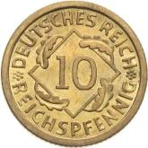 Obverse 10 Reichspfennig 1935 F