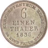 Reverse 1/6 Thaler 1836