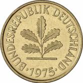 Reverse 5 Pfennig 1975 F