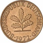 Reverse 2 Pfennig 1972 J