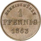 Reverse 1 Pfennig 1863