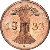 Reverse 1 Reichspfennig 1932 A
