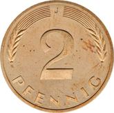 Obverse 2 Pfennig 1998 J