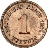 Obverse 1 Pfennig 1894 D