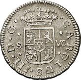 Obverse 1/2 Real 1762 S VC