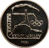 Reverse 100 Zlotych 1980 MW Pattern XXII Summer Olympic Games - Moscow 1980