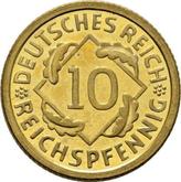 Obverse 10 Reichspfennig 1935 G