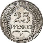 Obverse 25 Pfennig 1909 F