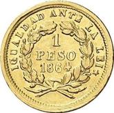 Reverse 1 Peso 1864 So