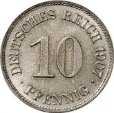 Obverse 10 Pfennig 1907 E