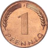 Obverse 1 Pfennig 1950 J