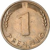 Obverse 1 Pfennig 1966 G