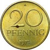 Obverse 20 Pfennig 1972 A