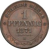 Reverse 1 Pfennig 1871 B