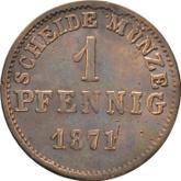 Reverse 1 Pfennig 1871