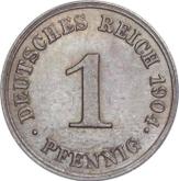 Obverse 1 Pfennig 1904 J