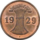 Reverse 1 Rentenpfennig 1929 F
