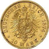 Reverse 10 Mark 1874 A Mecklenburg-Strelitz