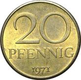 Obverse 20 Pfennig 1971