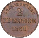 Reverse 2 Pfennig 1860