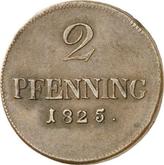 Reverse 2 Pfennig 1825